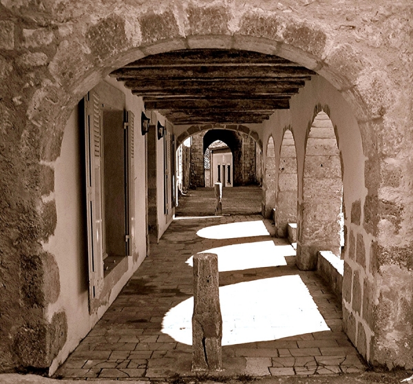 Photograph Catherine Beldon French Village Arches on One Eyeland